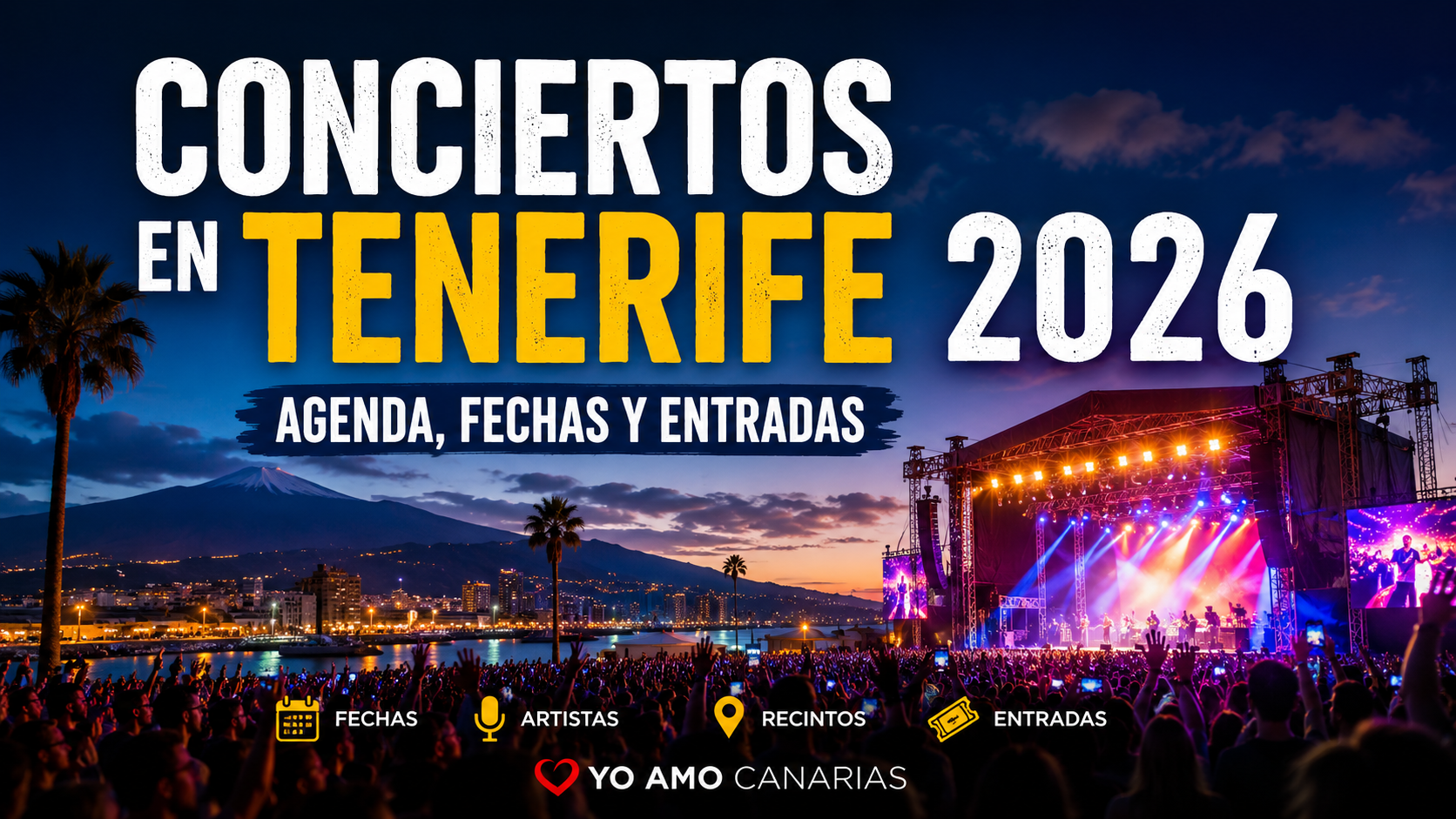 Agenda de conciertos en Tenerife 2026